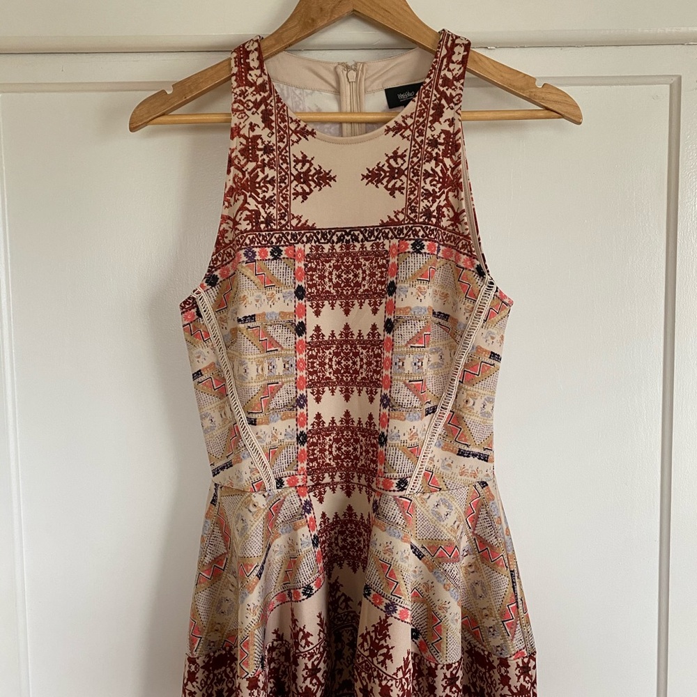 Tribal Ponte boho Mossimo dress size small